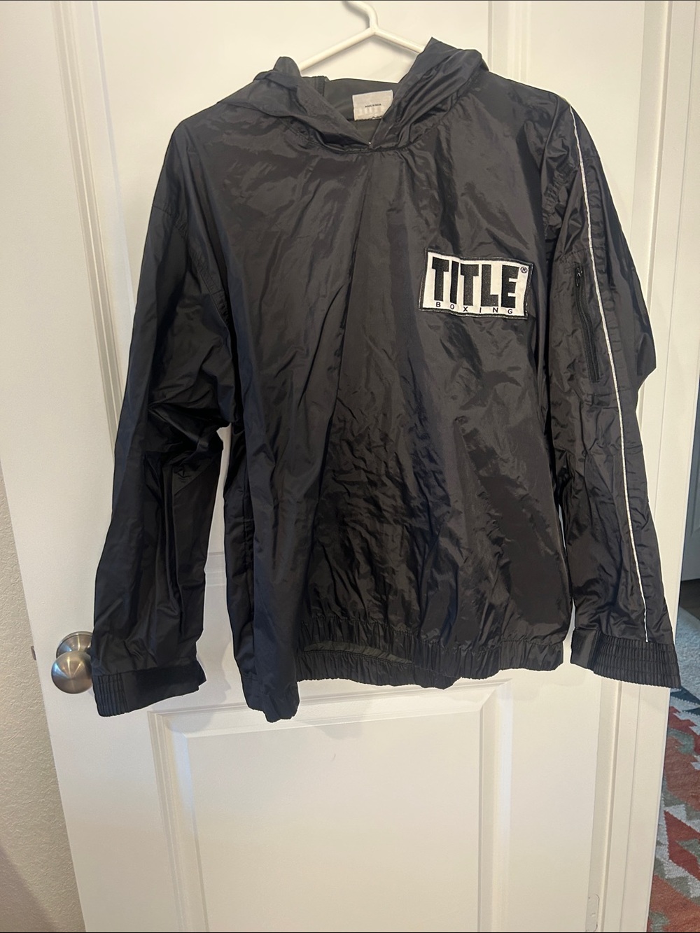 TITLE Boxing Men's Black Performance Windbreaker